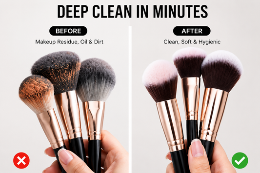 Electric Cosmetic Makeup Brush Cleaning Tool, Makeup Brush Cleaner Machine, One-Button Operation