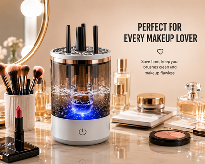 Electric Cosmetic Makeup Brush Cleaning Tool, Makeup Brush Cleaner Machine, One-Button Operation